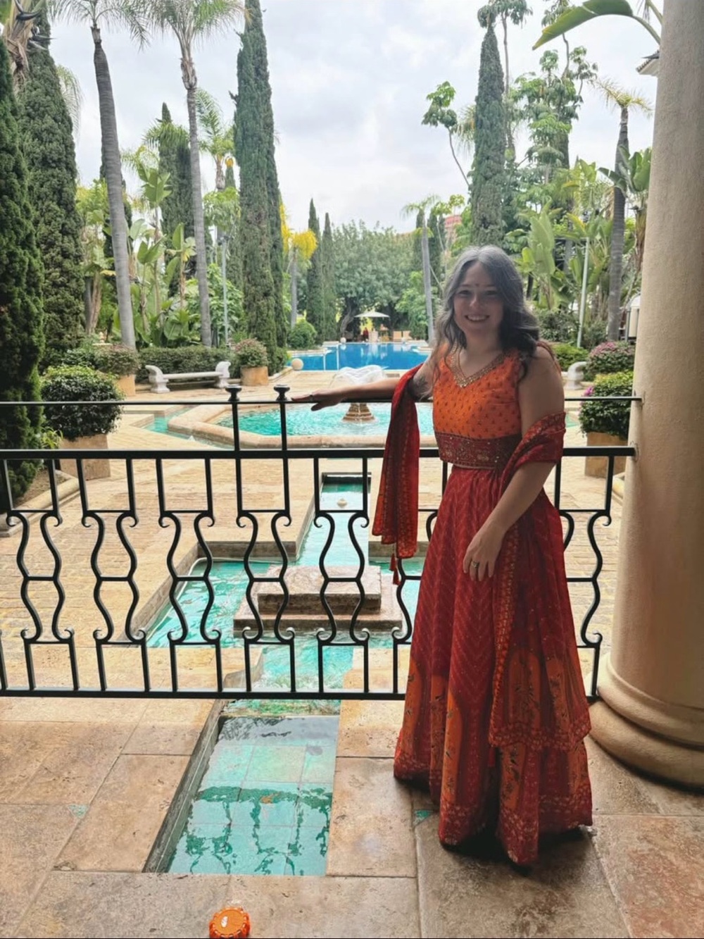 Women’s Orange & Red Lehenga